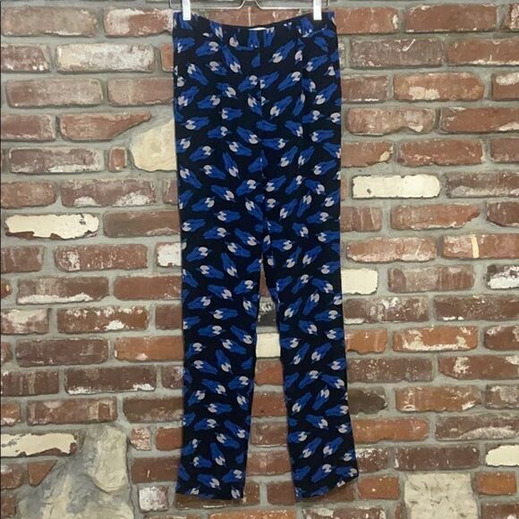 Diane Von Furstenberg Trousers in Night Clouds - Picture 2 of 9